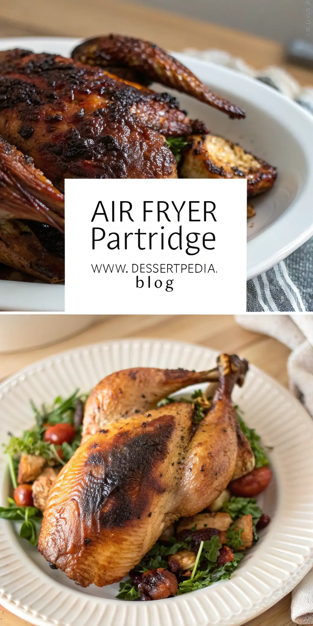 Pinterest image 1 for Air Fryer Partridge