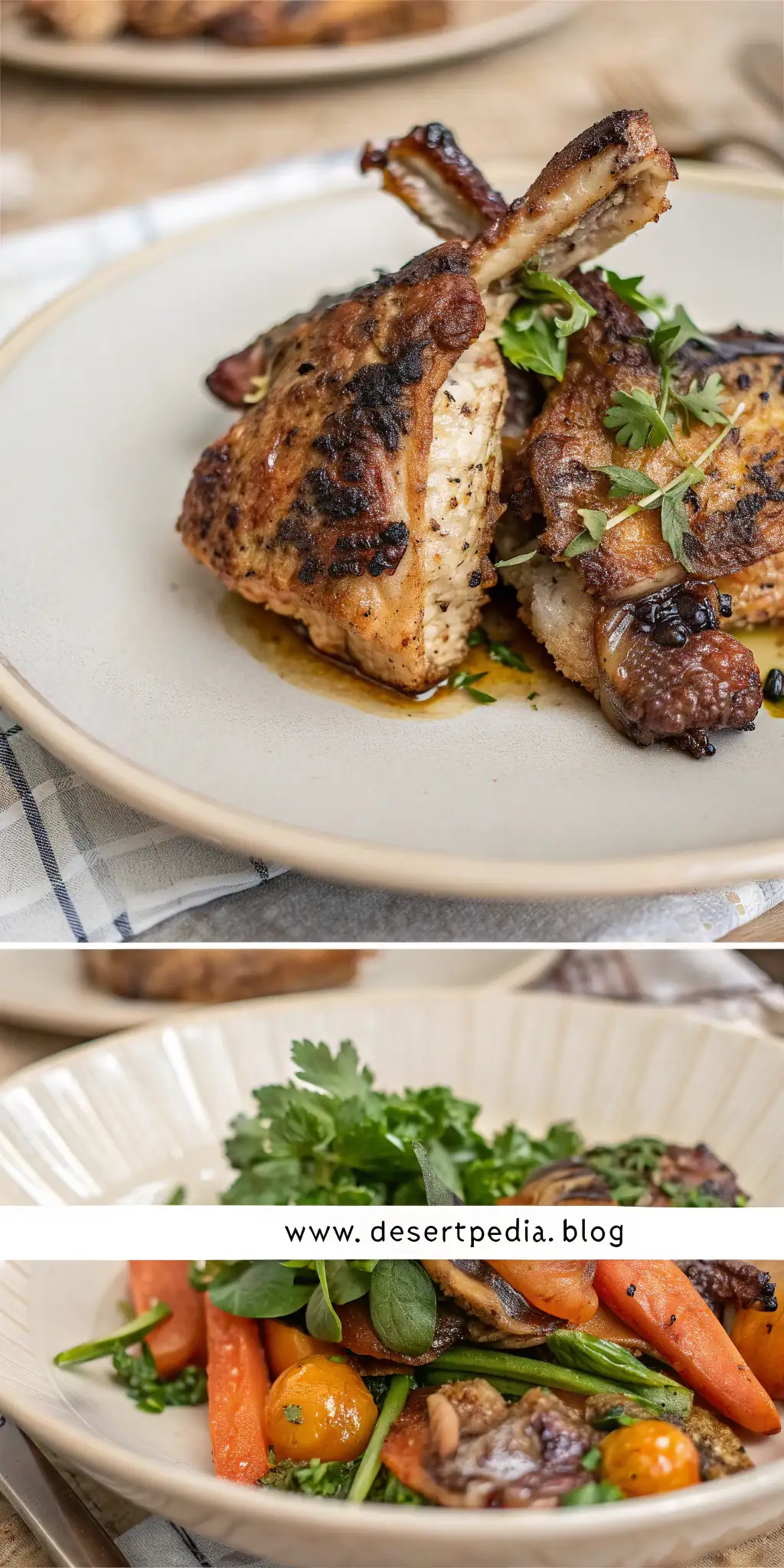 Pinterest image 1 for Air Fryer Rabbit