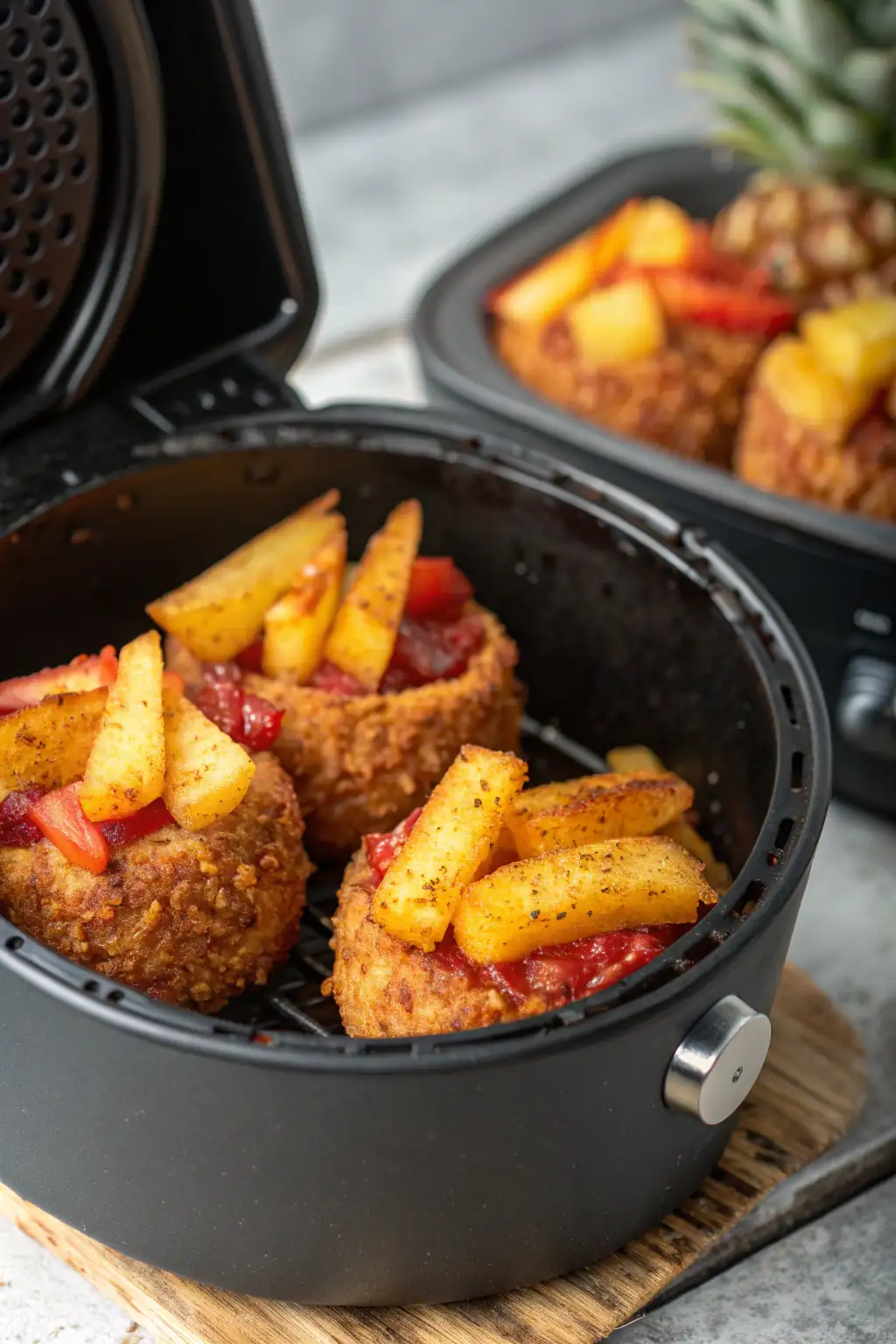 A delicious plate of Air Fryer Maca