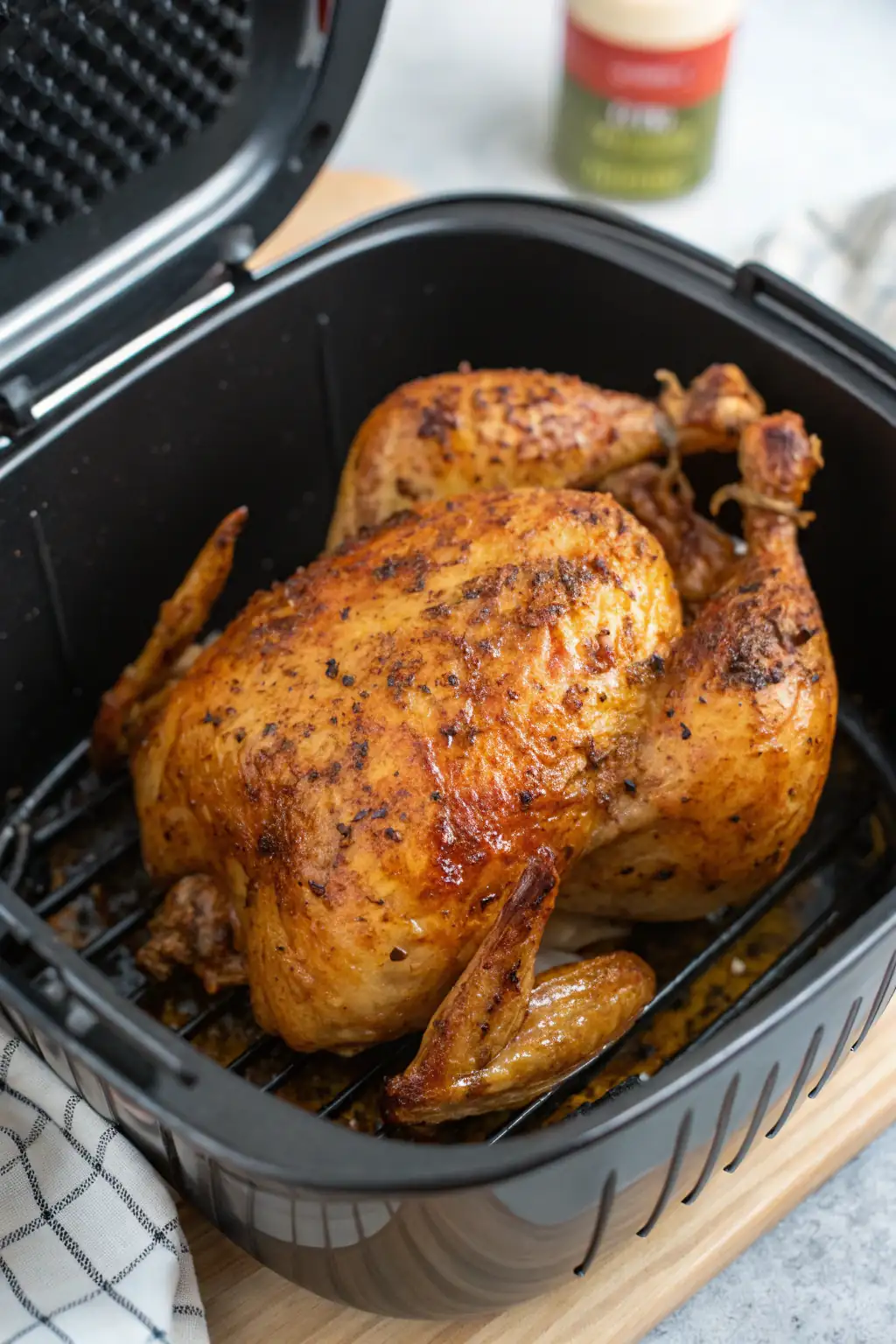 A delicious plate of Air Fryer Chicken Einkorn