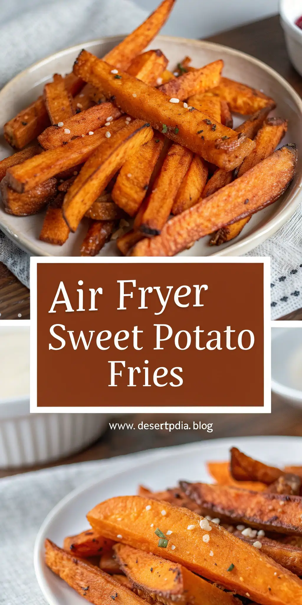 Pinterest image 2 for Air Fryer Sweet Potato Fries