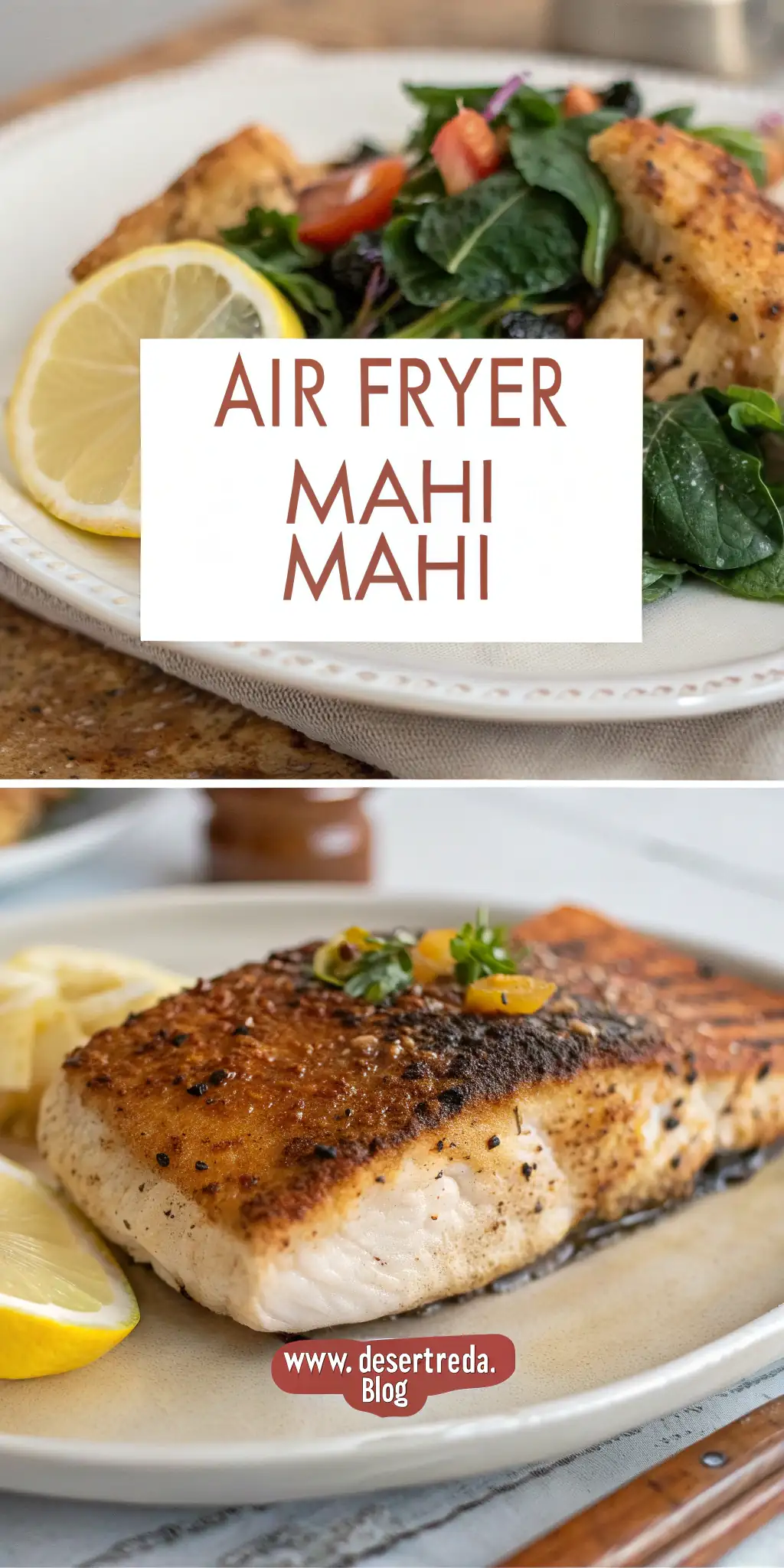 Pinterest image 1 for Air Fryer Mahi Mahi