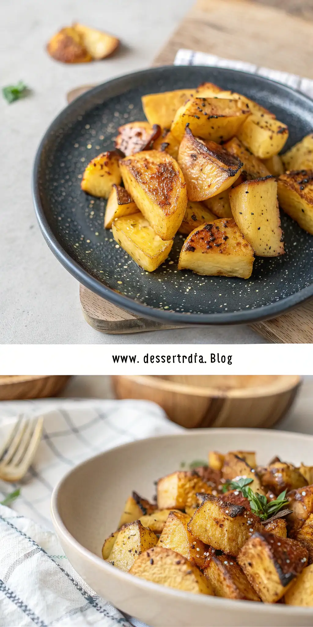 Pinterest image 1 for Air Fryer Rutabaga