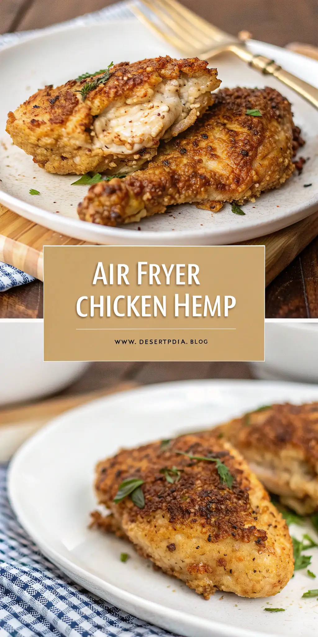 Pinterest image 1 for Air Fryer Chicken Hemp