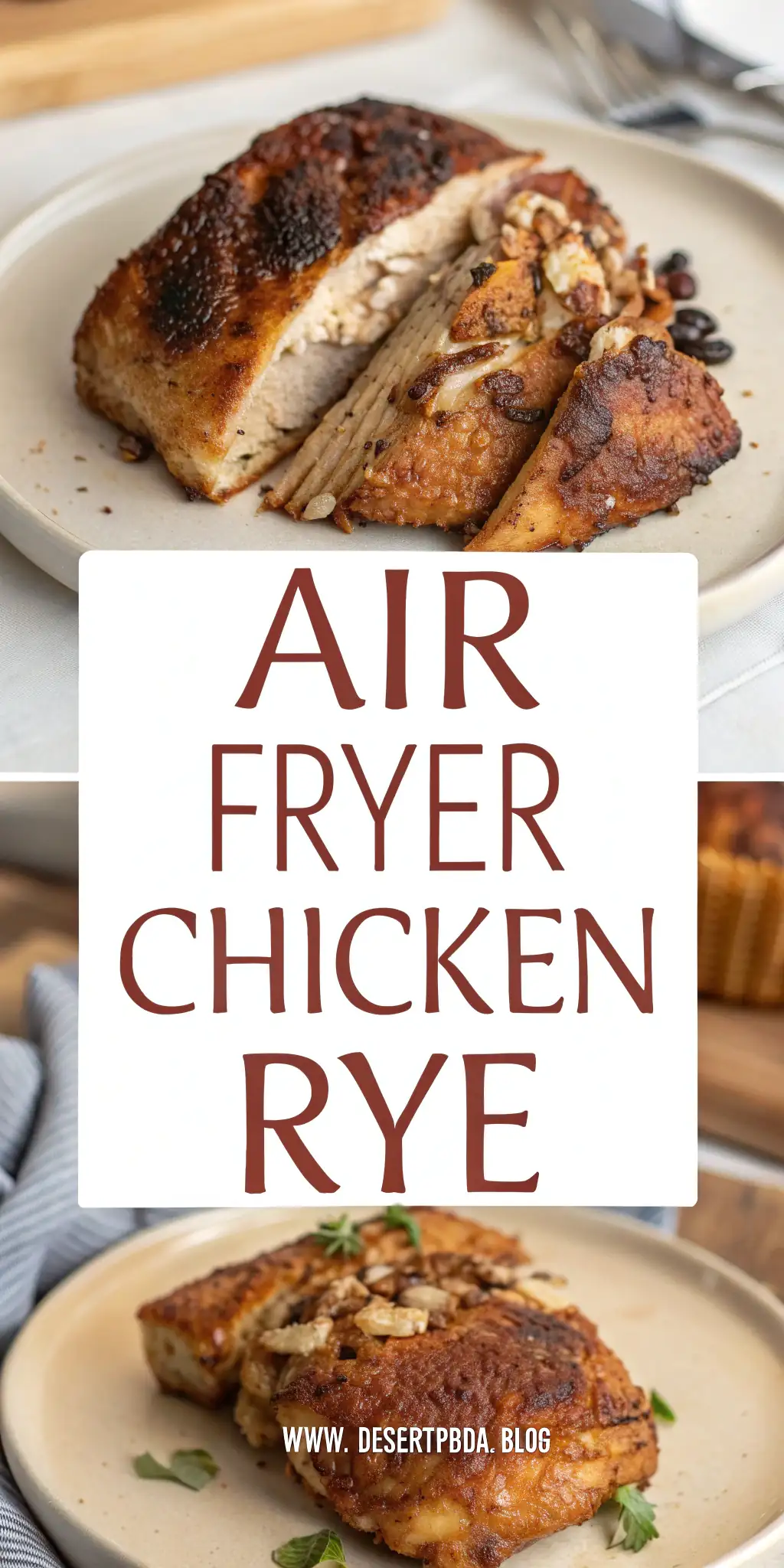 Pinterest image 1 for Air Fryer Chicken Rye