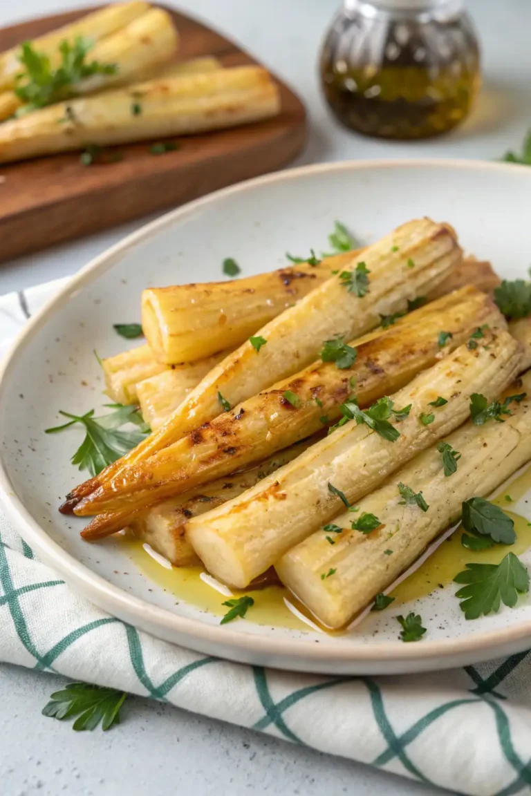 A delicious plate of Air Fryer Bamboo Shoots