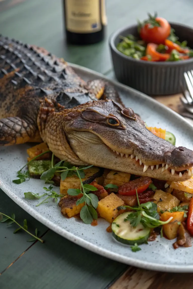 A delicious plate of Air Fryer Alligator