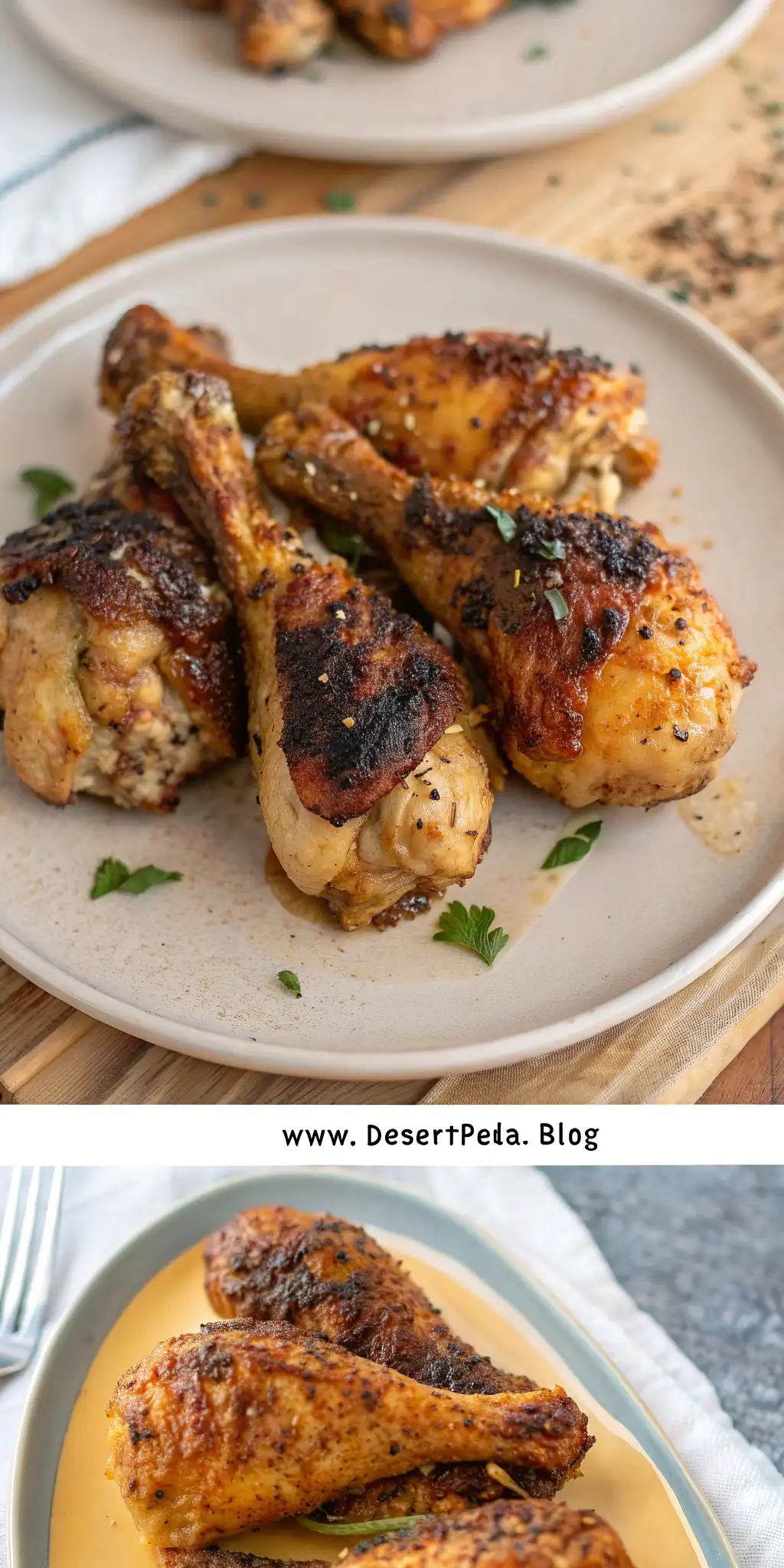 Pinterest image 2 for Air Fryer Chicken Drumsticks