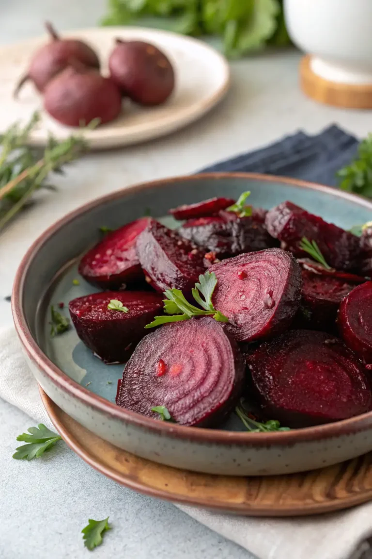 A delicious plate of Air Fryer Beets