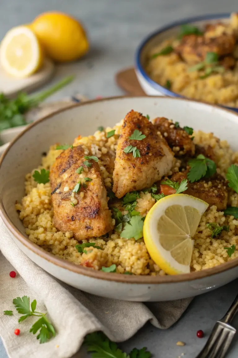 A delicious plate of Air Fryer Chicken Millet