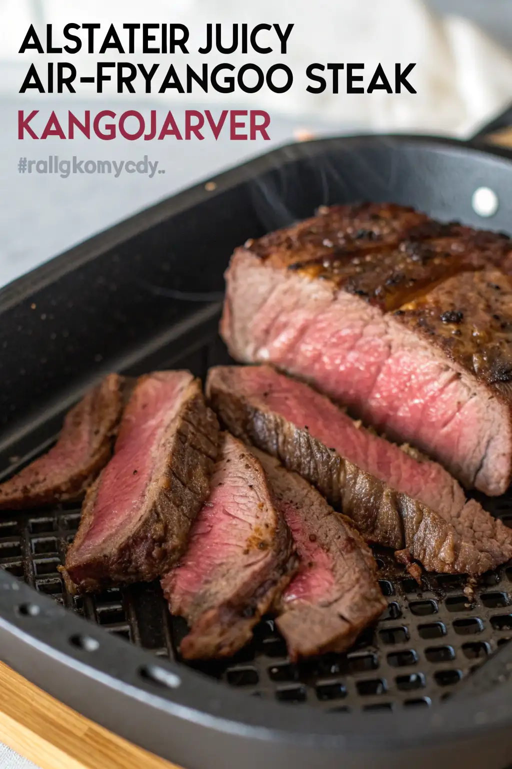 A delicious plate of Air Fryer Kangaroo Steak