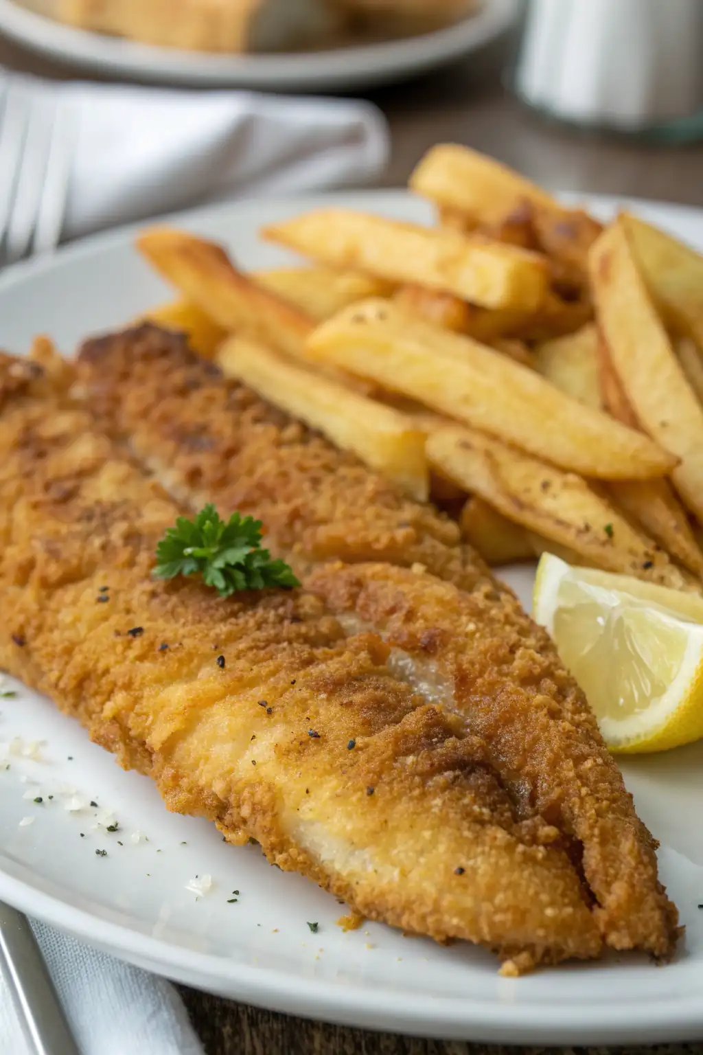 A delicious plate of Air Fryer Catfish
