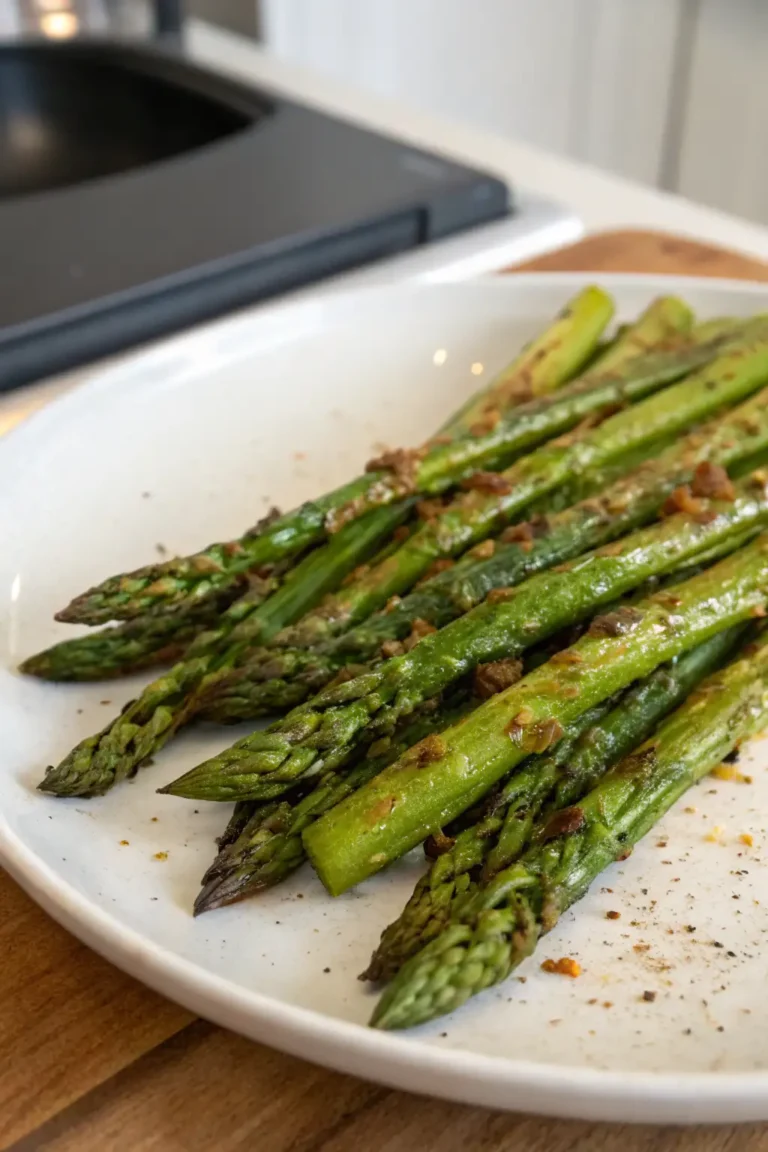 A delicious plate of Air Fryer Asparagus