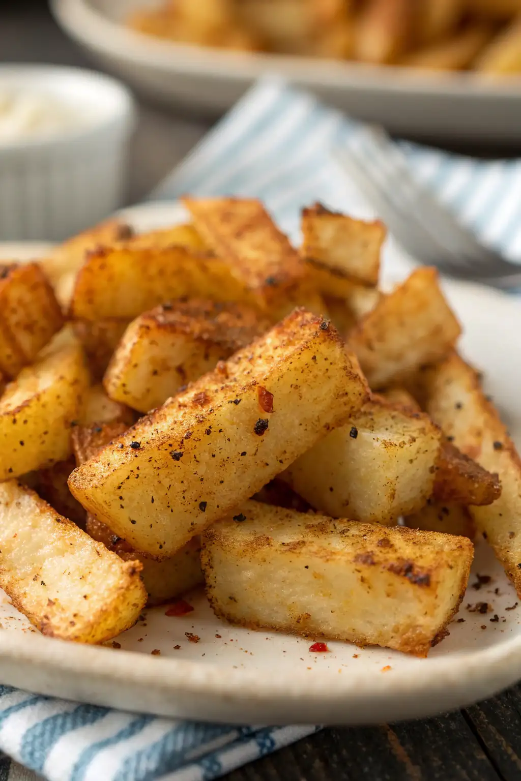 A delicious plate of Air Fryer Jicama