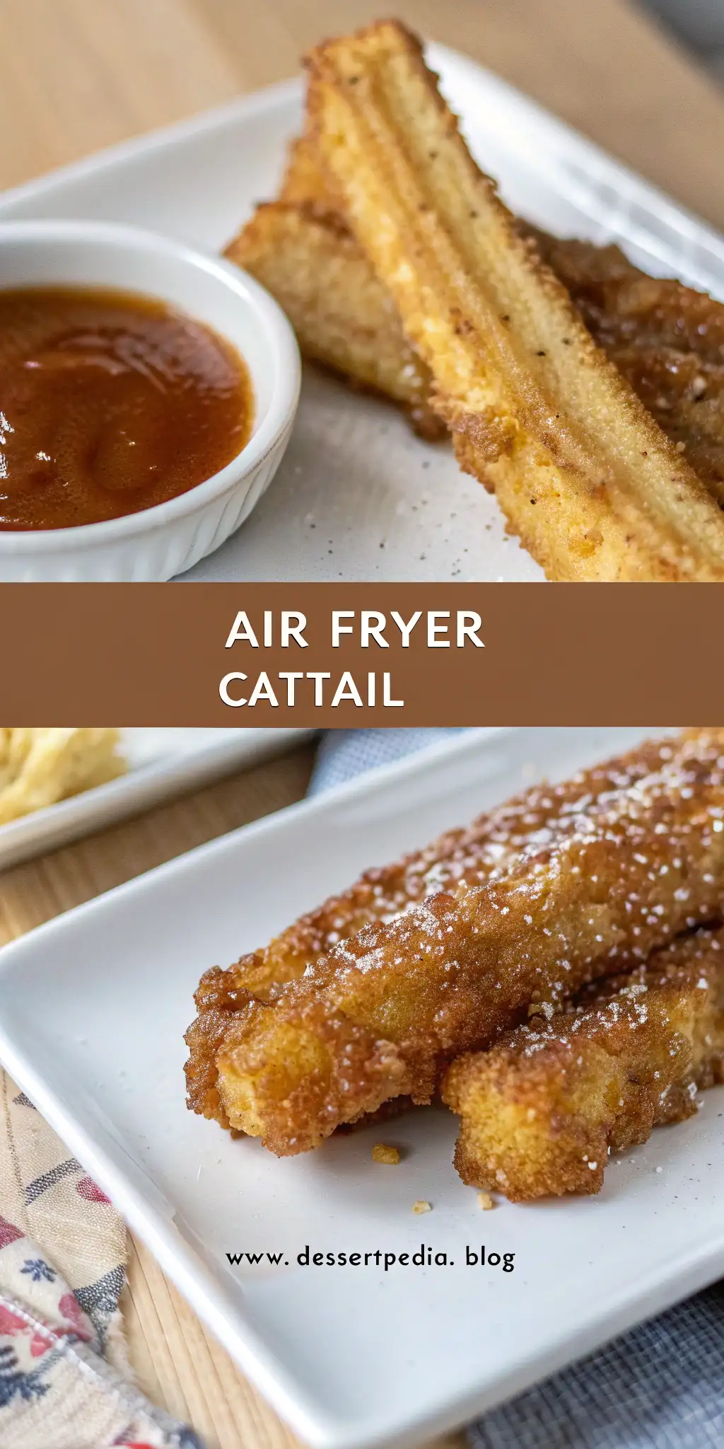 Pinterest image 2 for Air Fryer Cattail