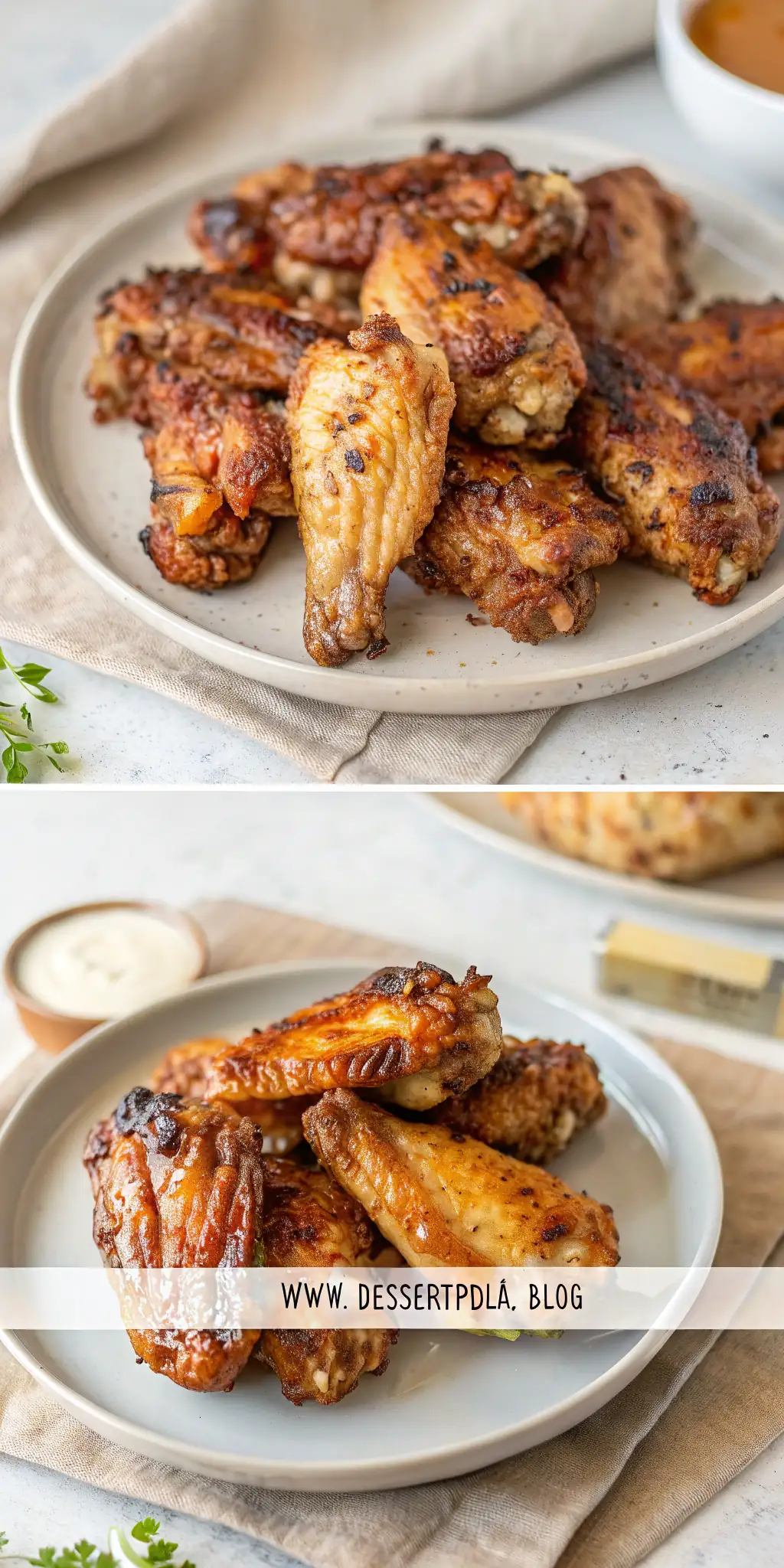 Pinterest image 1 for Air Fryer Chicken Wings