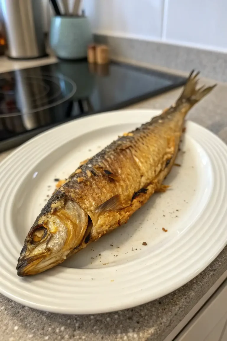 A delicious plate of Air Fryer Herring