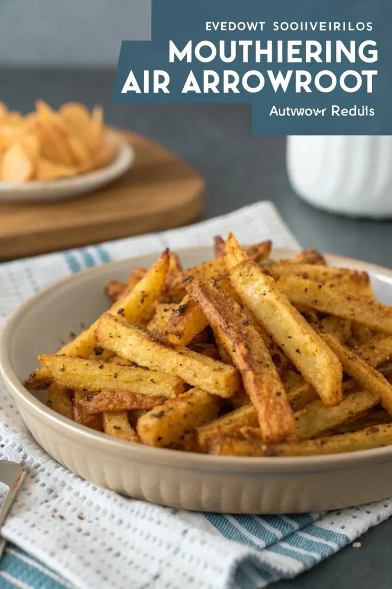 A delicious plate of Air Fryer Arrowroot