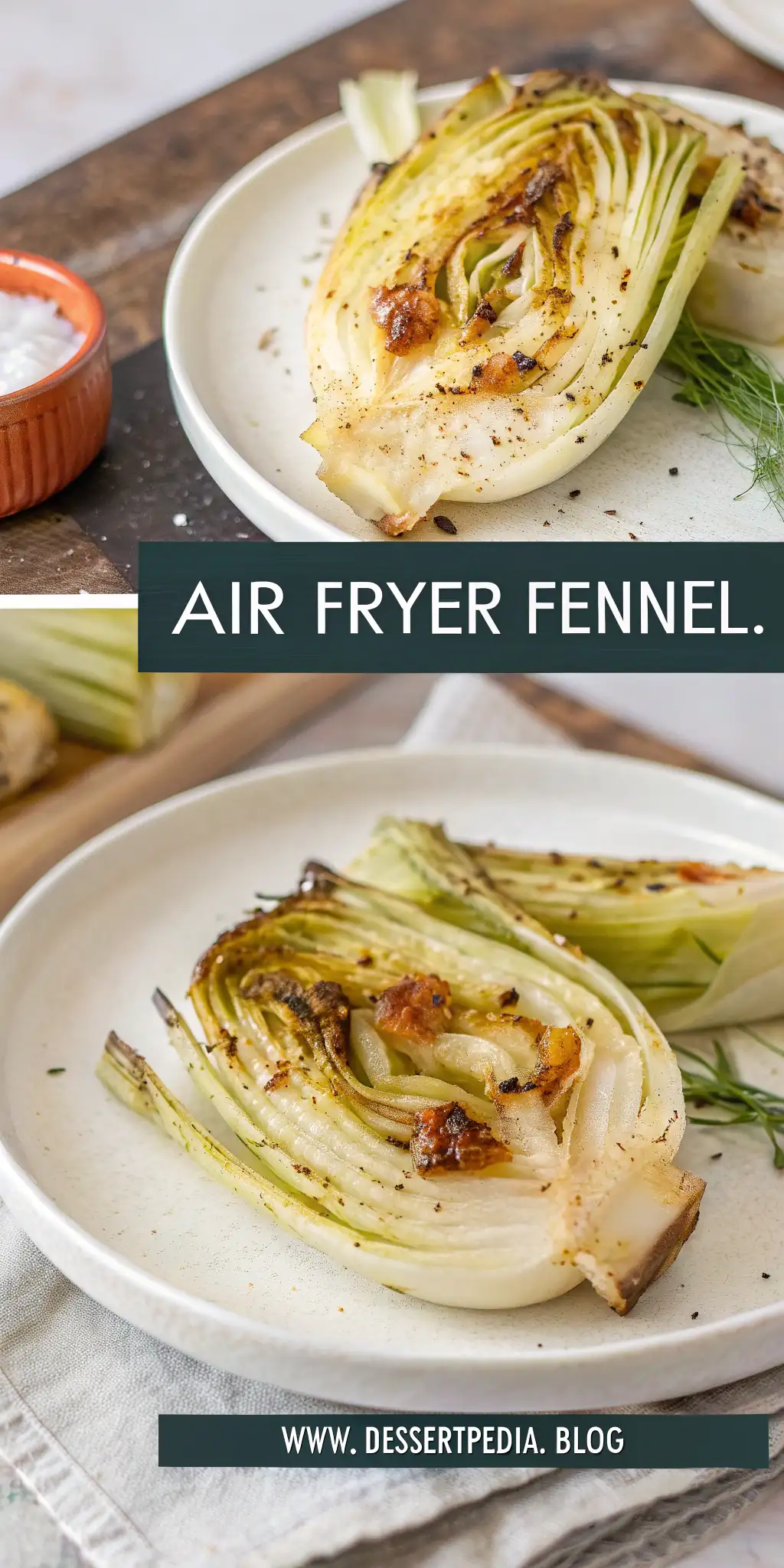 Pinterest image 1 for Air Fryer Fennel