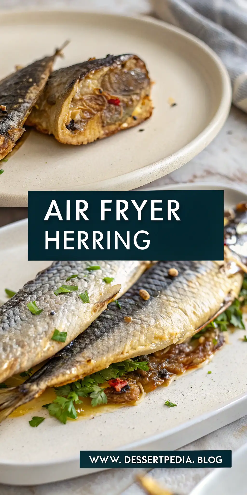 Pinterest image 1 for Air Fryer Herring
