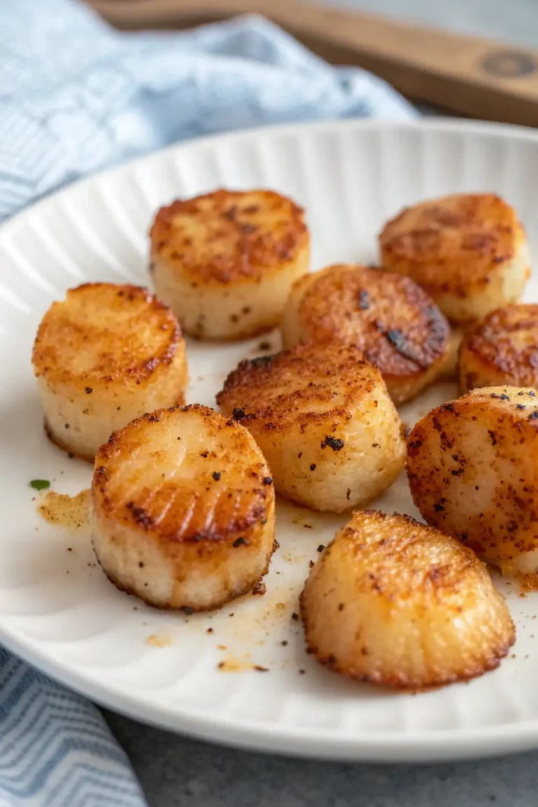 A delicious plate of Air Fryer Scallops