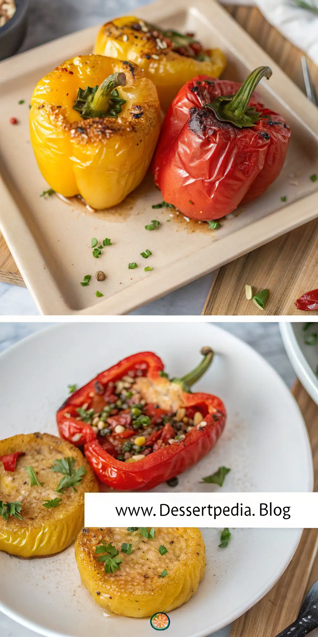 Pinterest image 2 for Air Fryer Bell Peppers