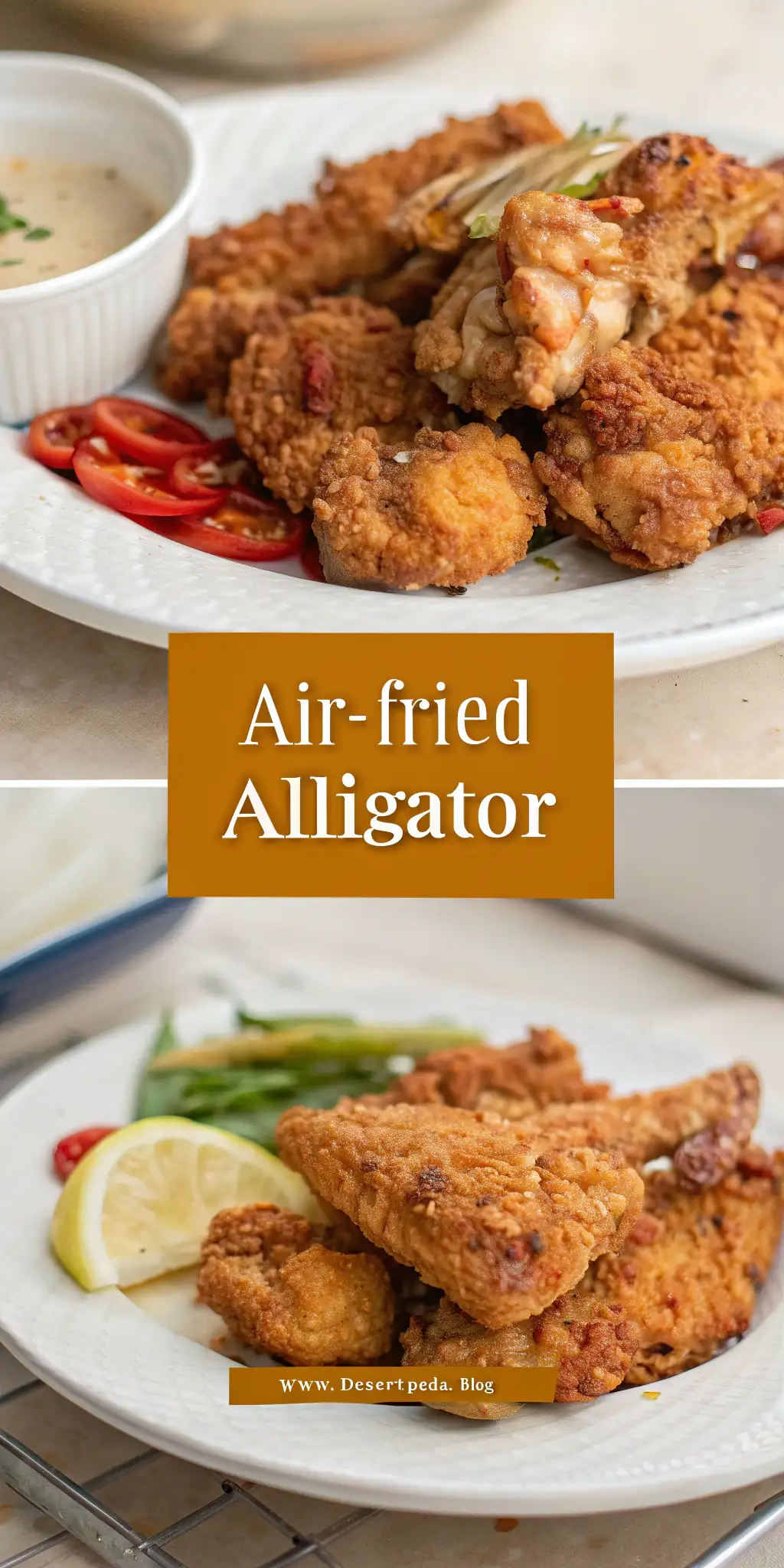Pinterest image 1 for Air Fryer Alligator