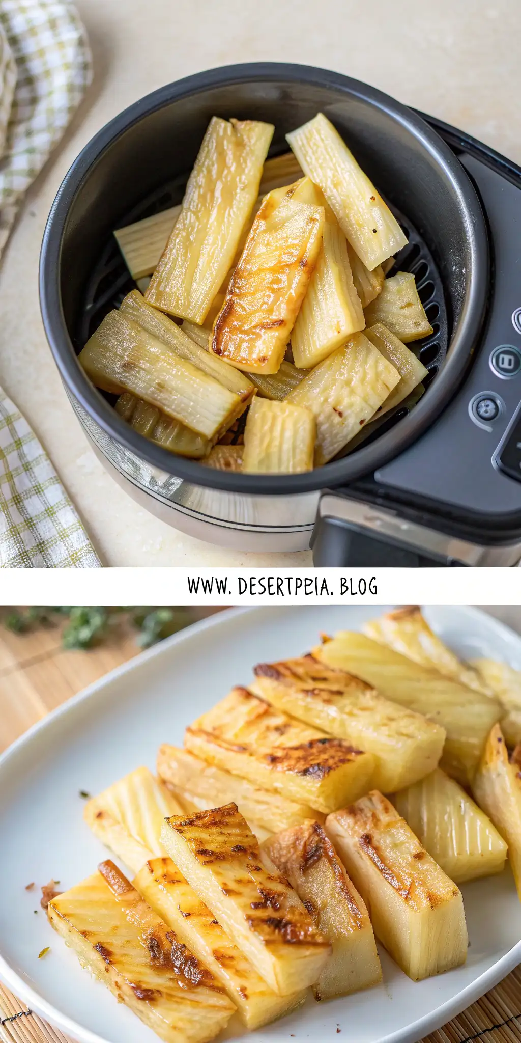 Pinterest image 2 for Air Fryer Bamboo Shoots