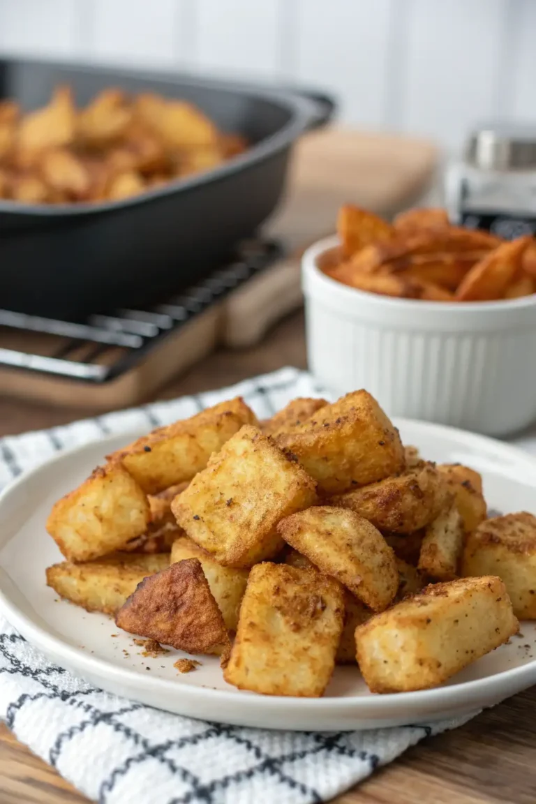 A delicious plate of Air Fryer Crosne
