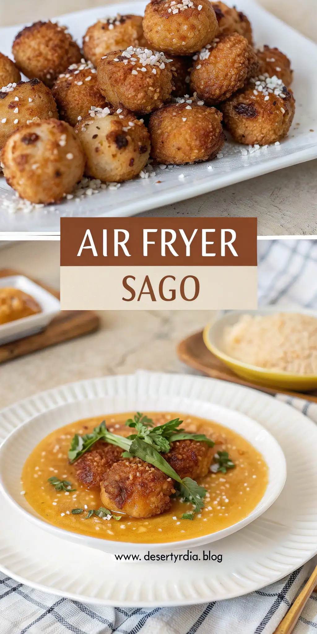 Pinterest image 1 for Air Fryer Sago