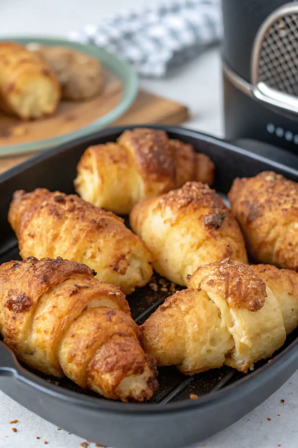 A delicious plate of Air Fryer Crosne