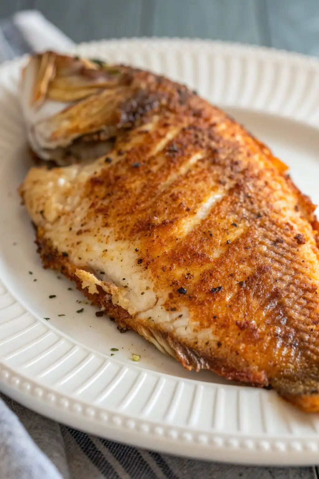 A delicious plate of Air Fryer Tilapia