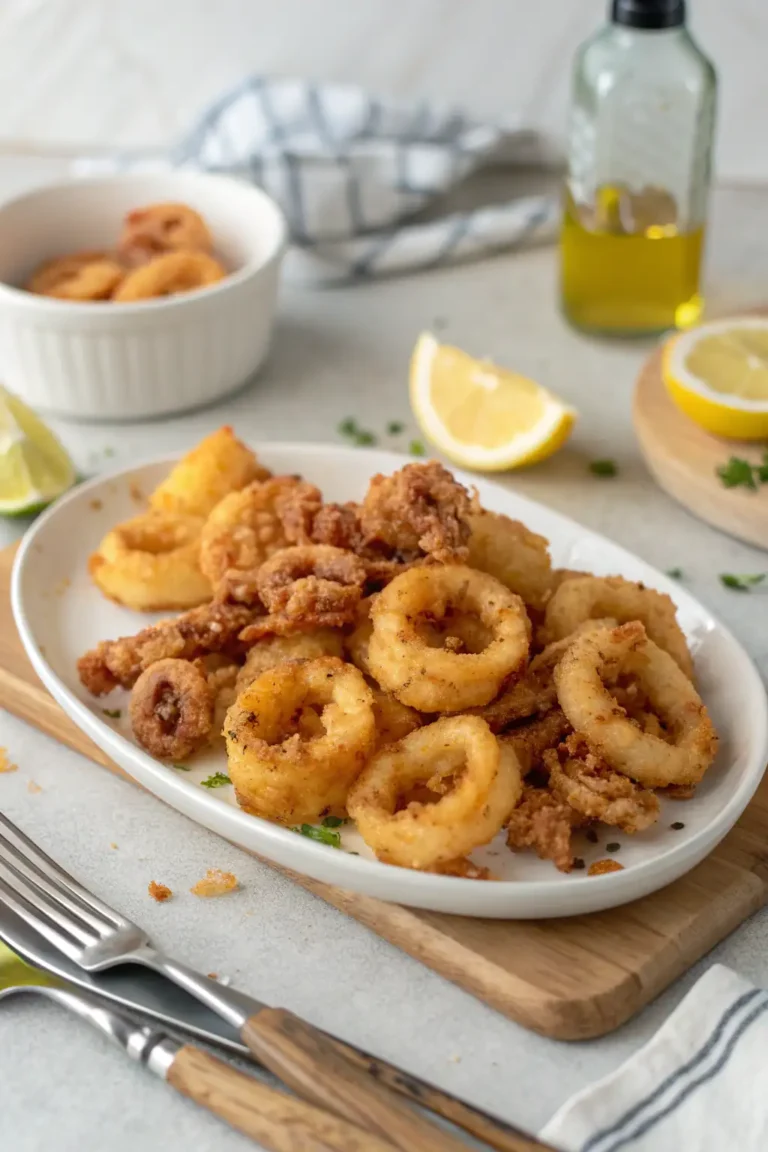 A delicious plate of Air Fryer Calamari