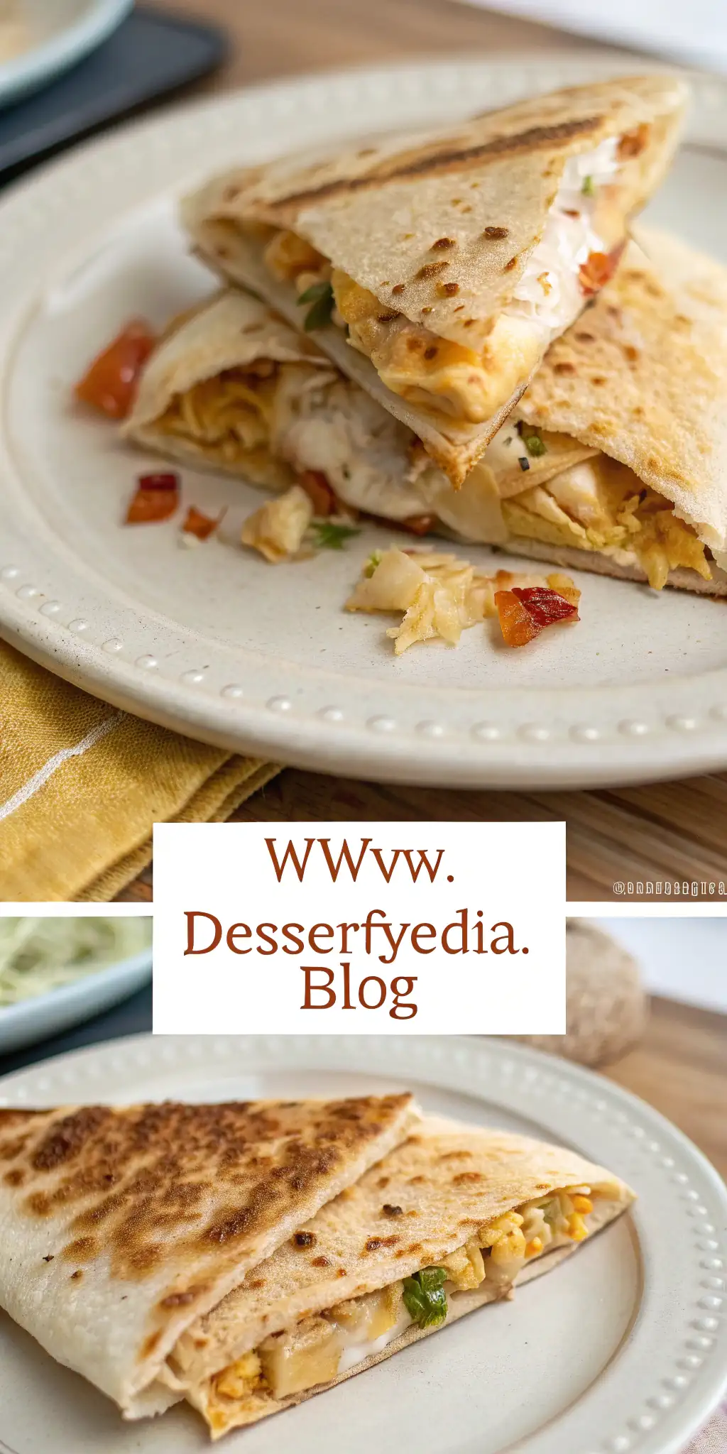 Pinterest image 2 for Air Fryer Chicken Quesadilla