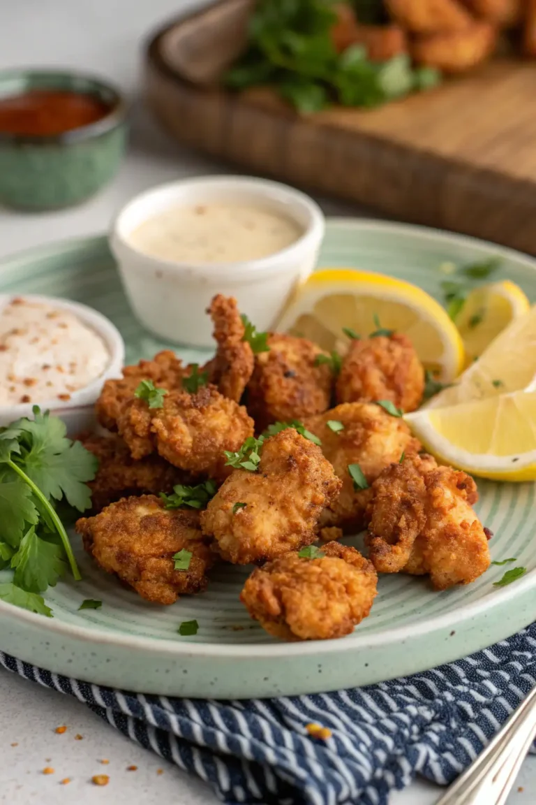 A delicious plate of Air Fryer Alligator Tails