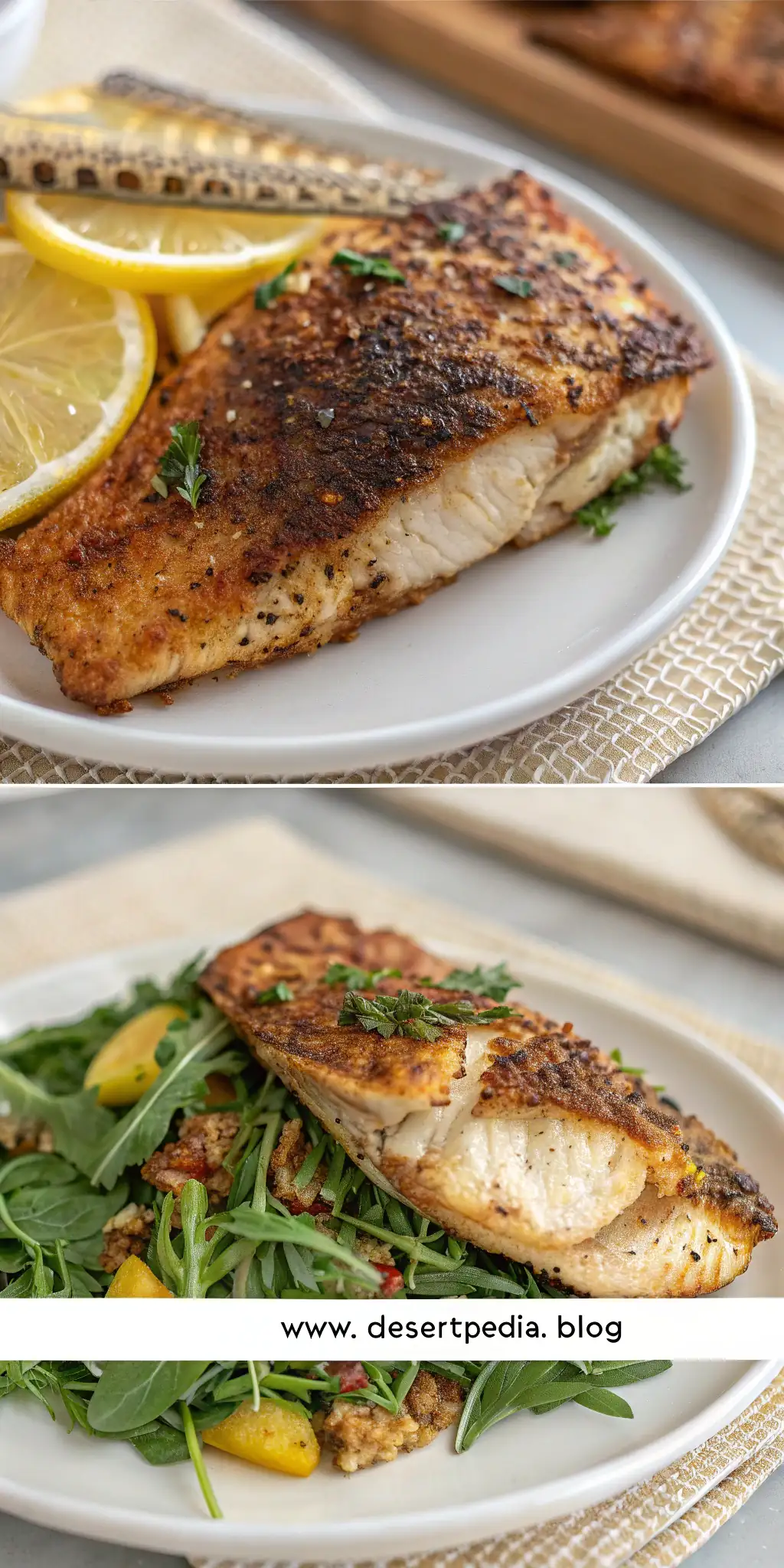 Pinterest image 2 for Air Fryer Snapper