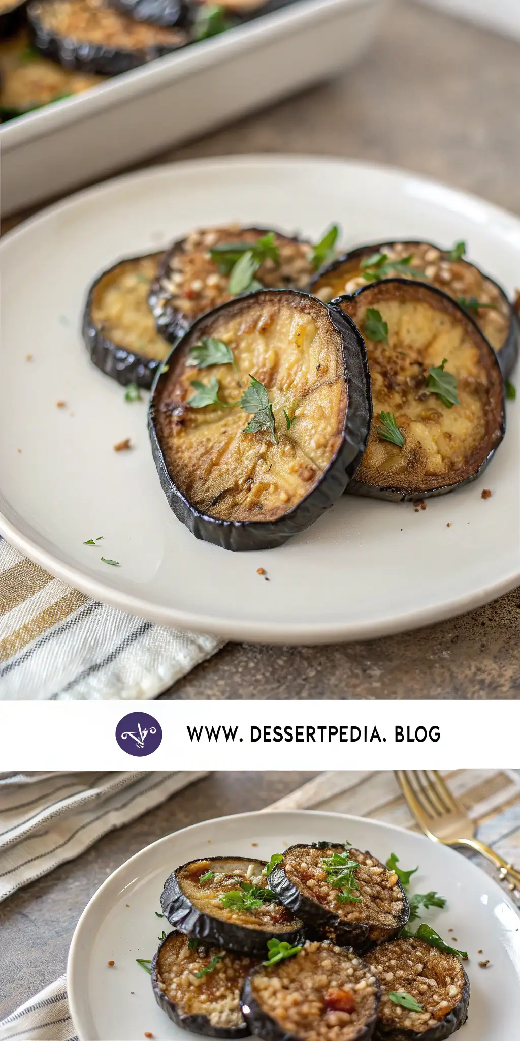 Pinterest image 2 for Air Fryer Eggplant