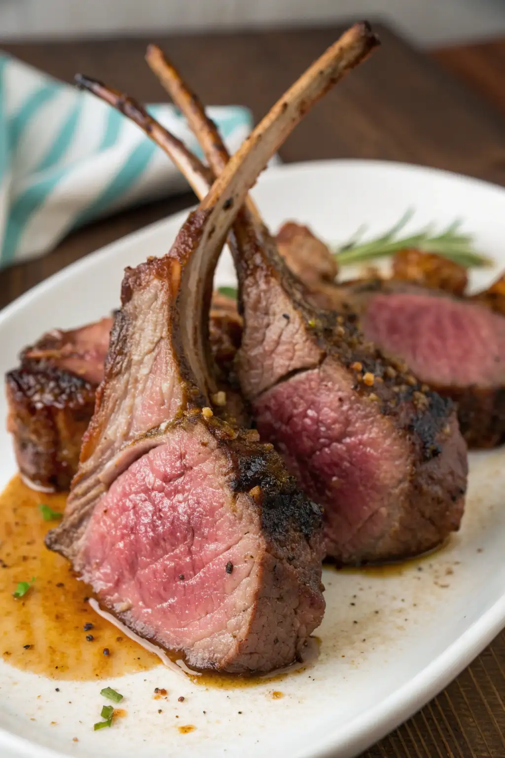 A delicious plate of Air Fryer Venison Chops