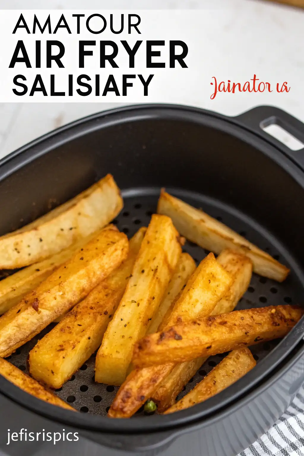 A delicious plate of Air Fryer Salsify