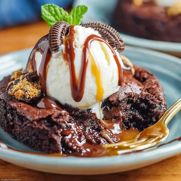 A delicious plate of 4-Ingredient Chocolate Dump Cake