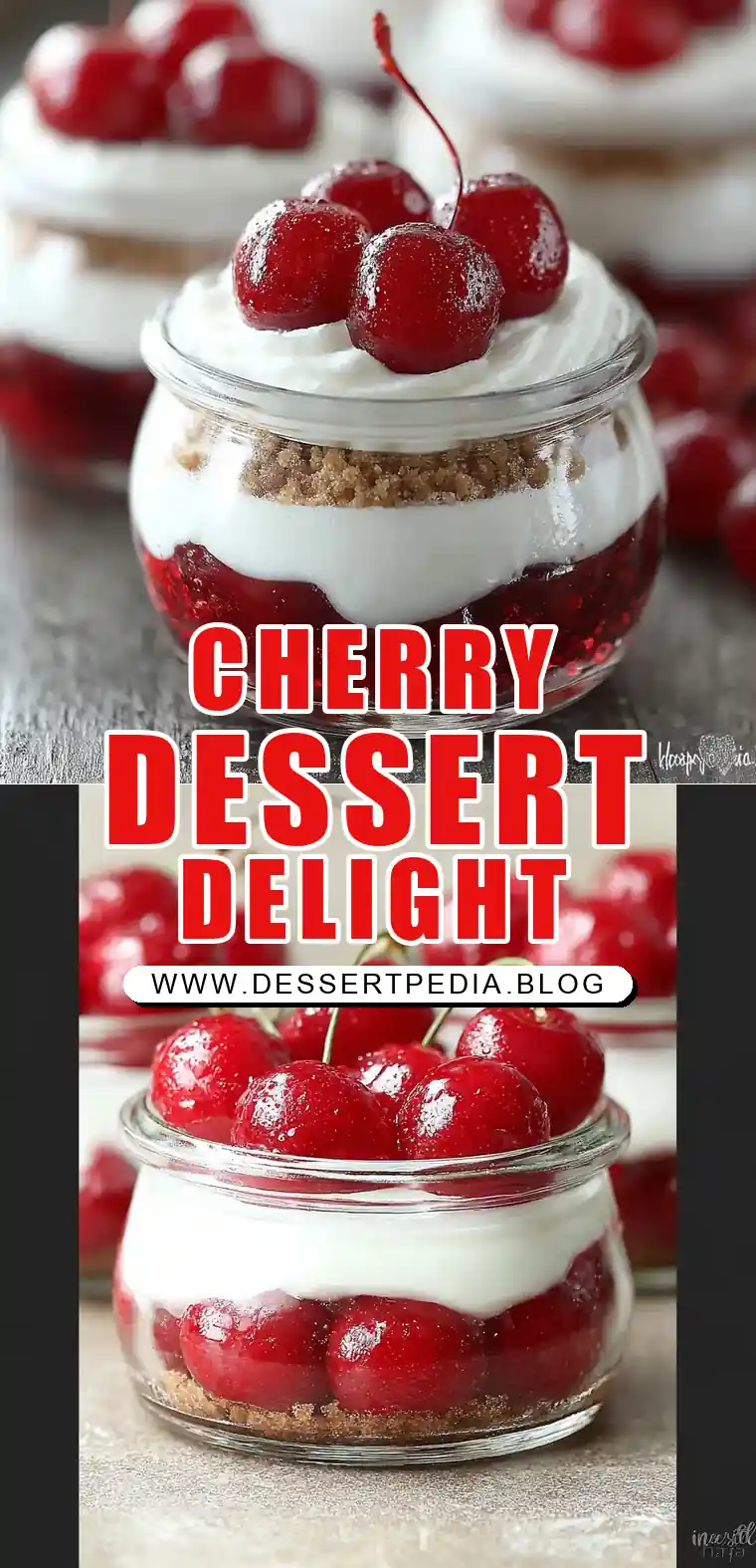 Pinterest pin (Design 1) for Cherry Delight