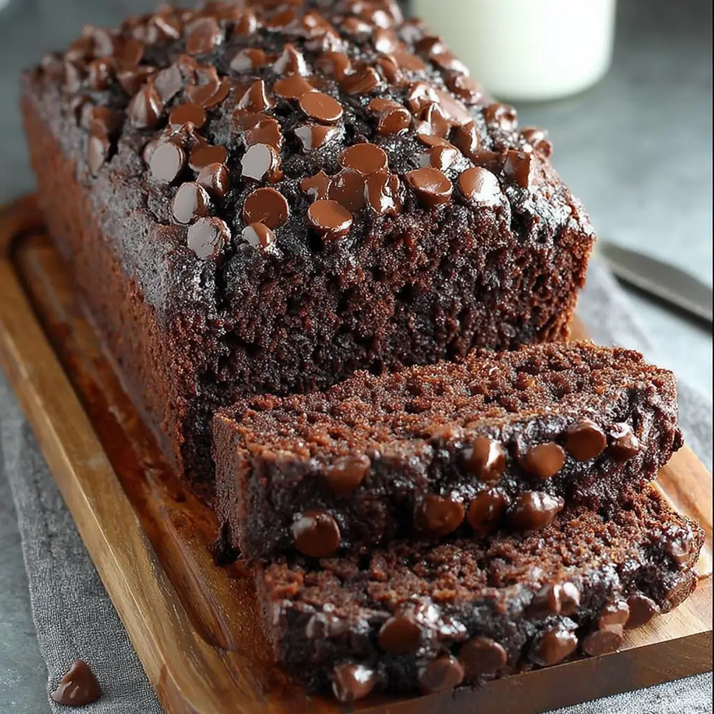 A delicious plate of Chocolate Banana Bread