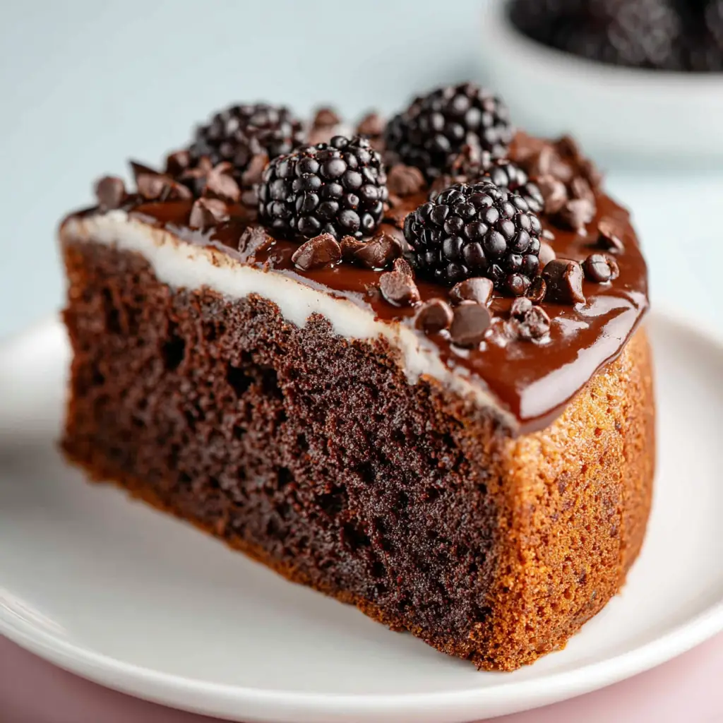 A delicious plate of Chocolate Chip Cookie Cake