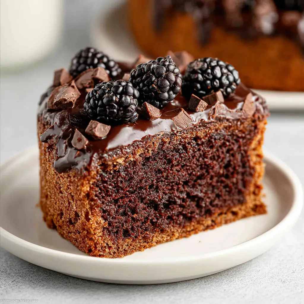 A delicious plate of Chocolate Chip Cookie Cake