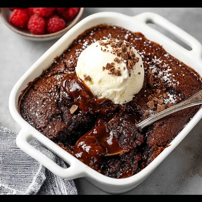 A delicious plate of Chocolate Cobbler Recipe