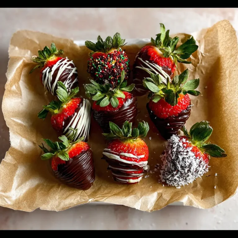 A delicious plate of Chocolate Covered Strawberries