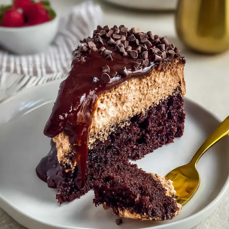 A delicious plate of Chocolate Mousse Cake