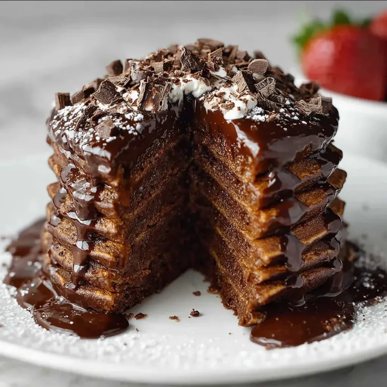 A delicious plate of Chocolate Pancakes