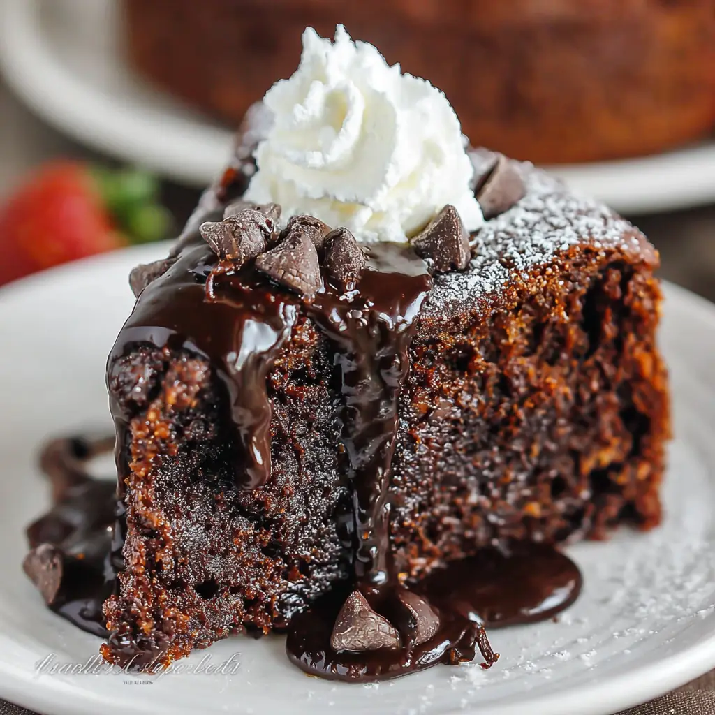 A delicious plate of Chocolate Ricotta Cake