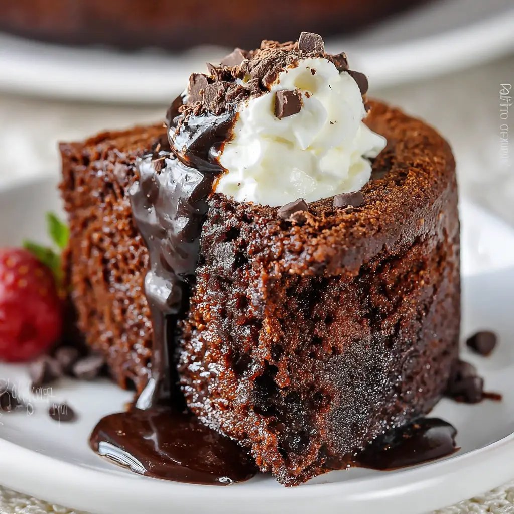 A delicious plate of Chocolate Ricotta Cake